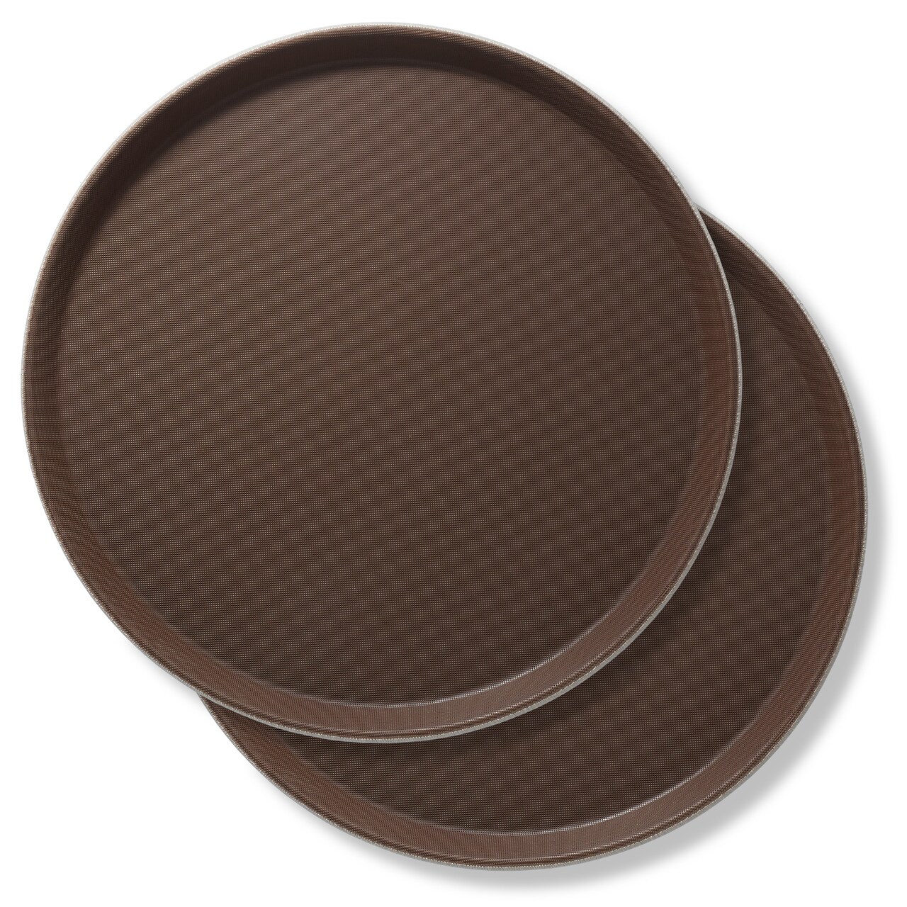 Jubilee Round Restaurant Serving Trays (Set of 2) - NSF Certified Non-Slip Food Service Tray